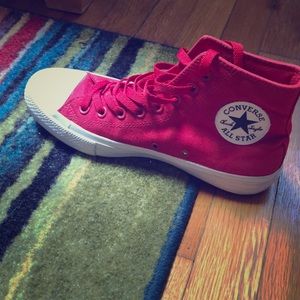 Brand new Red Converse hi-top Chucks